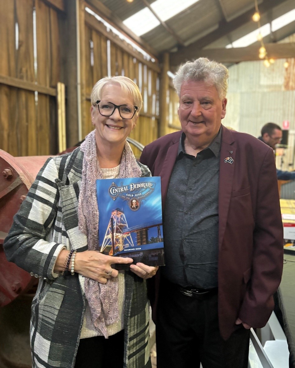 Central Deborah Gold Mine One Man’s Vision book launch Bendigo